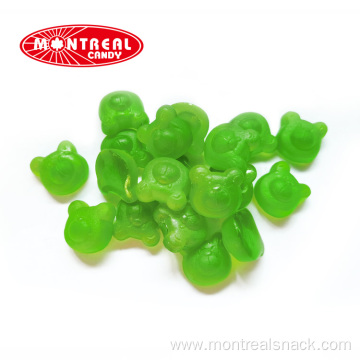 Bear head sweet jelly gummy halal candy